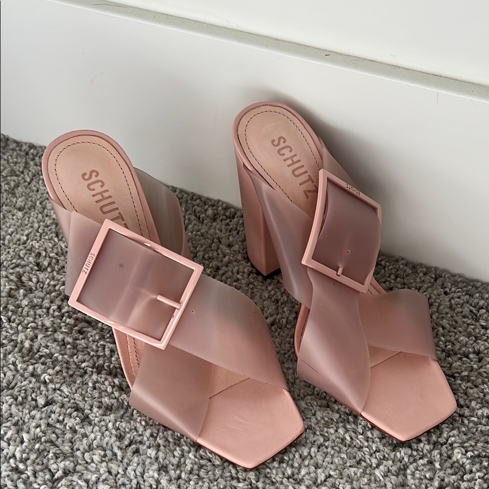 Schutz Pink Women's Heeled Sandals